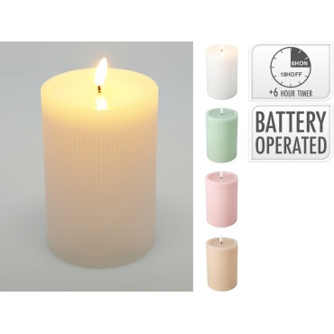 JΚ Home Decor - Κερί LED 15cm 4Ass 