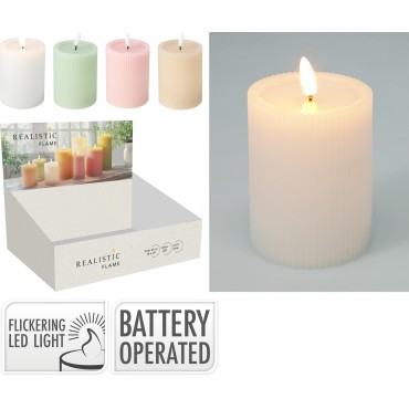 JΚ Home Decor - Κερί LED 10cm 4Ass 