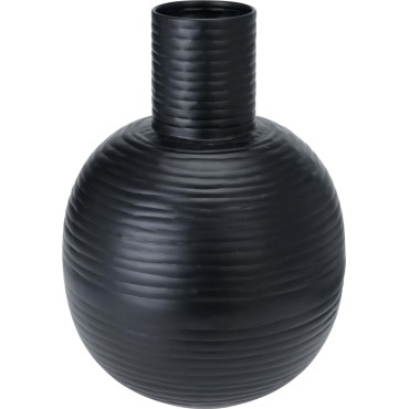 JK Home Décor - Βάζο Μεταλλικό Μαύρο 25x34cm