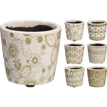 JΚ Home Decor - Γλάστρα 10x9cm 6Ass 
