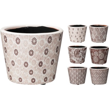 JΚ Home Decor - Γλάστρα 14x12cm 6Ass 