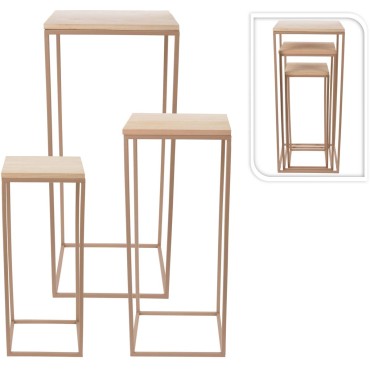 JK Home Décor - JK Home Décor - Βάση Διακόσμησης Μέταλλο & Ξύλο 50-70cm S/4