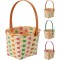 BASKET 19X15X13CM 3ASS BAMBOO