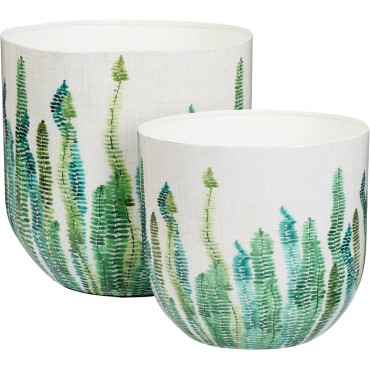 JΚ Home Decor - Γλάστρες 23-26x21-25cm S/2