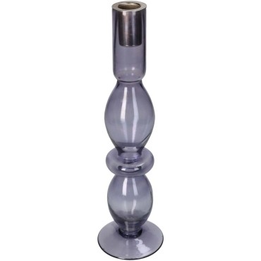 JΚ Home Décor - Κηροπήγιο Mix & Match Λιλά 8.9x8.9x30cm