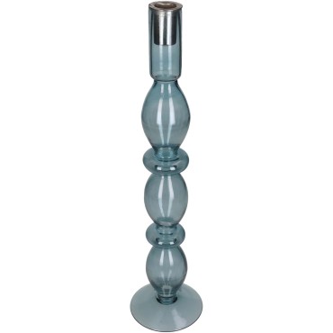 JΚ Home Décor - Κηροπήγιο Mix & Match Μπλε 10x10x40cm