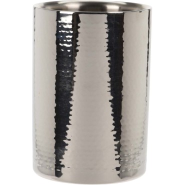 JK Home Décor -  Wine Champagne Bucket Steel Silver 12x17cm