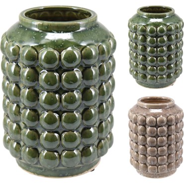 JK Home Décor - Βάζο Πήλινο 15x19cm 2Σχδ