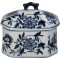 Keepsake Box Porcelain Blue 16.5x11.5x15.5cm