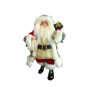 JK Home Décor - Άγιος Βασίλης Κόκκινος-Χρυσό 50cm