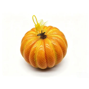 20CM Autumn Punpkin In Mesh Bag