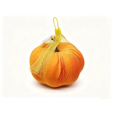 20CM Autumn Decorated Punpkin In Mesh Bag