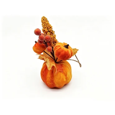 18CM Autumn Decorated Punpkin Hanging Deco