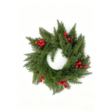 42CM Christmas Pine Berry Wreath