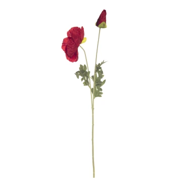 JK Home Décor - Κλαδί Κόκκινη Παπαρούνα 74cm