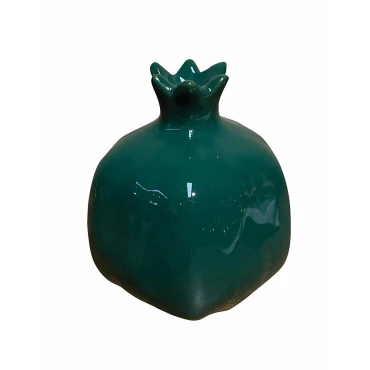 JK Home Décor - Ρόδι Κεραμικό Πράσινο 9x10cm