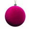 JK Home Décor - Flock Plastic Ball Bordeaux 25cm