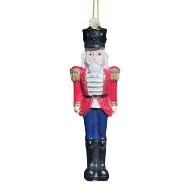 JK Home Décor - Στολίδι Καρυοθραύστης Πολυρεζίν 3.5x10.5cm S/3