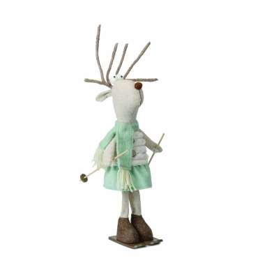 JK Home Décor - Ταρανδίνα Mint Ski 14x12x53cm