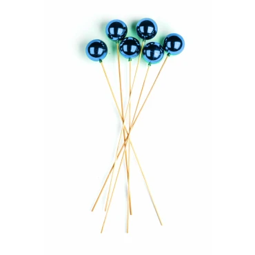 JK Home Décor - Στικ Μπάλα Ανοιχτό Μπλε S/6 6x45cm