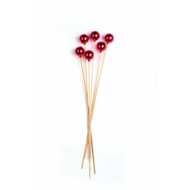 JK Home Décor - Στικ Μπάλα Κόκκινη S/12 4x45cm