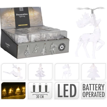 JΚ Home Décor - Λαμπάκια με Σχέδια WW 10LED 4Σχδ