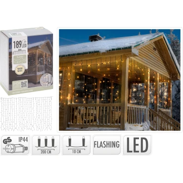 JΚ Home Décor - Λαμπάκια Flash Βροχή  WW 189LED