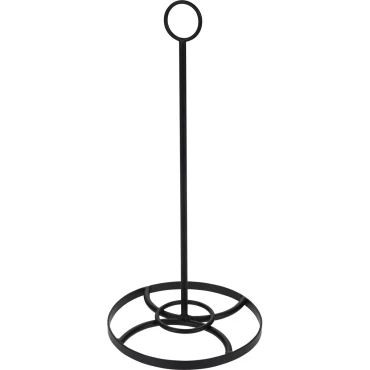 JΚ Home Décor - Βάση Μεταλλική για Χαρτί Μαύρη 16x35cm