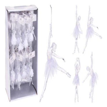 JK Home Décor - Ballerina Hangdeco 15cm 4ASS