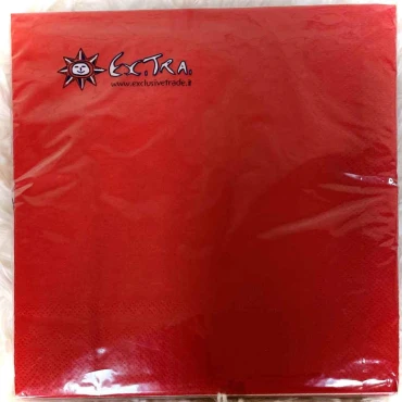 JΚ Home Décor - Χαρτοπετσετες S/20 Κόκκινες 33cm