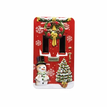 JK Home Décor - Κουτί Μεταλλικό Πόρτα Κόκκινη 20x12x6cm