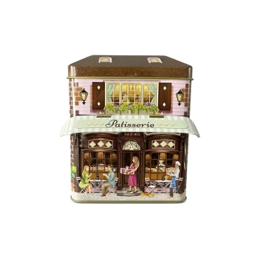 JK Home Décor - Κουτί Μεταλλικό Σπιτάκι 12x8x15cm