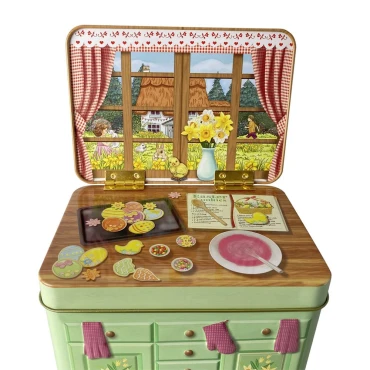JK Home Décor - Κουτί Μεταλλικό Κουζίνα 14x10x11cm