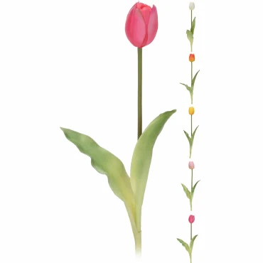 JK Home Décor - Τουλίπα 40cm 5Σχδ