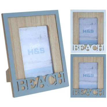 JΚ Home Décor - Κορνίζα Ξύλινη Βeach 2Σχδ 17x23cm