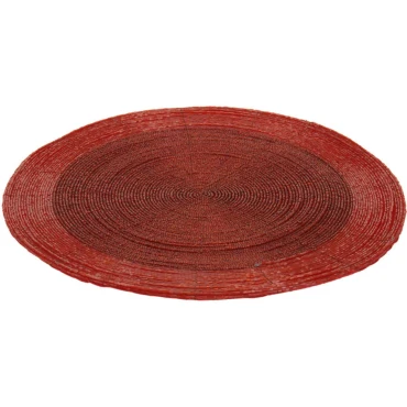 JΚ Home Décor - Σουπλά Χάντρινο Κόκκινο 35cm