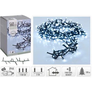 JΚ Home Décor - Λαμπάκια Microcluster White 560LΕD