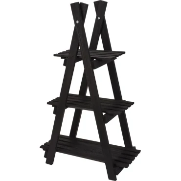 JK Home Décor - Flower Stand Wood Black