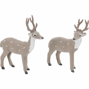 JK Home Décor - Ελάφι Γκρι 23x26.5cm 2Σχδ