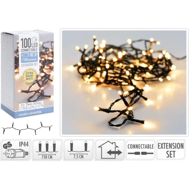 JK Home Décor - Connect Extend 100LED Extra WW
