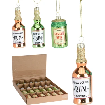 JK Home Décor - Bottle Ornament 4ASS