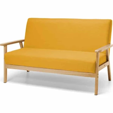JΚ Home Décor - Καναπεδάκι Ξύλινο με Μαξιλάρι 134x73x77cm