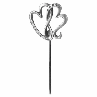 JΚ Home Décor - Καρδιά σε Στικ Επικασσιτερωμένο 15cm