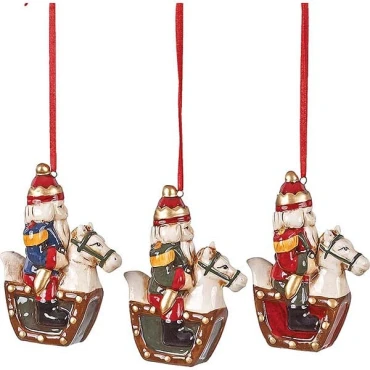 JK Home Décor - Ceramic Solider Hanger S/3 9cm