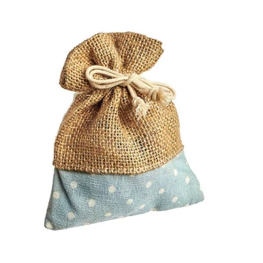 JΚ Home Décor - Πουγκί Λινάτσα Mπλε 10x20cm