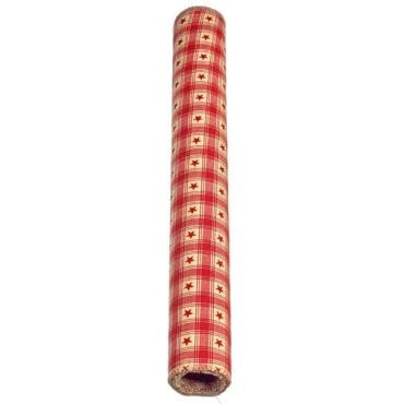 JΚ Home Décor - Ρολό Καρο με Αστέρια Κόκκινο 40x200cm