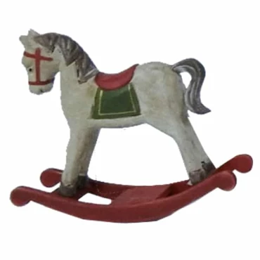 JΚ Home Décor - Άλογο Ξύλινο Κουνιστό 14.5X3.5X13cm