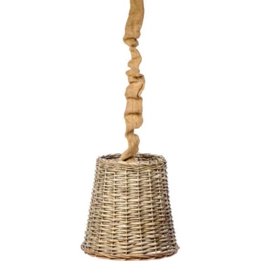 JΚ Home Décor - Φωτιστικό Natural Ψάθινο 35x35cm