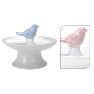 JK Home Décor - Birdfeeder with Bird 11cm