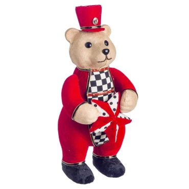 JΚ Home Décor - Αρκουδάκι Φελιζόλ με Αστέρι 32cm